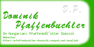 dominik pfaffenbuchler business card